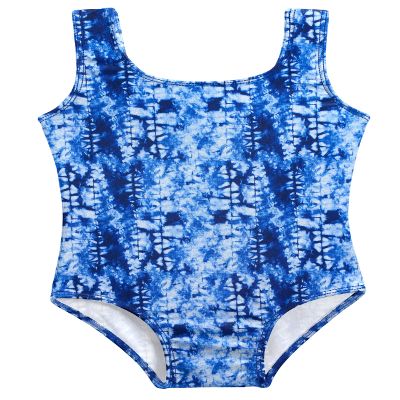 City Threads Girls One Piece Swimsuit UPF 50+ Comfortable Durable Soft Made in USA, Water Cascade, 3T