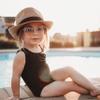 City Threads Girls One Piece Swimsuit UPF 50+ Comfortable Durable Soft Made in USA, Water Cascade, 3T view 2