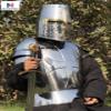 Nautical-Mart Medieval Wearable Knight Crusader Suit of Armour Collectibles Armor Costume (Silver) view 4