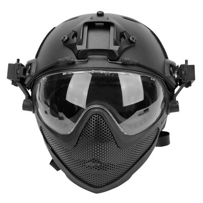 Tactical PJ Airsoft Fast Helmet F22, Full Face Protection with Detachable Mask and Goggles, Outdoor Riding Helmet.