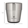 Snow Peak Shimo Tumbler 470 Silver One Size view 3