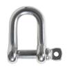 MarineNow 316 Stainless Steel D-Shackle Marine Grade Choose Size and Pack Quantity (08 mm (5/16"), 01-Pack) view 1