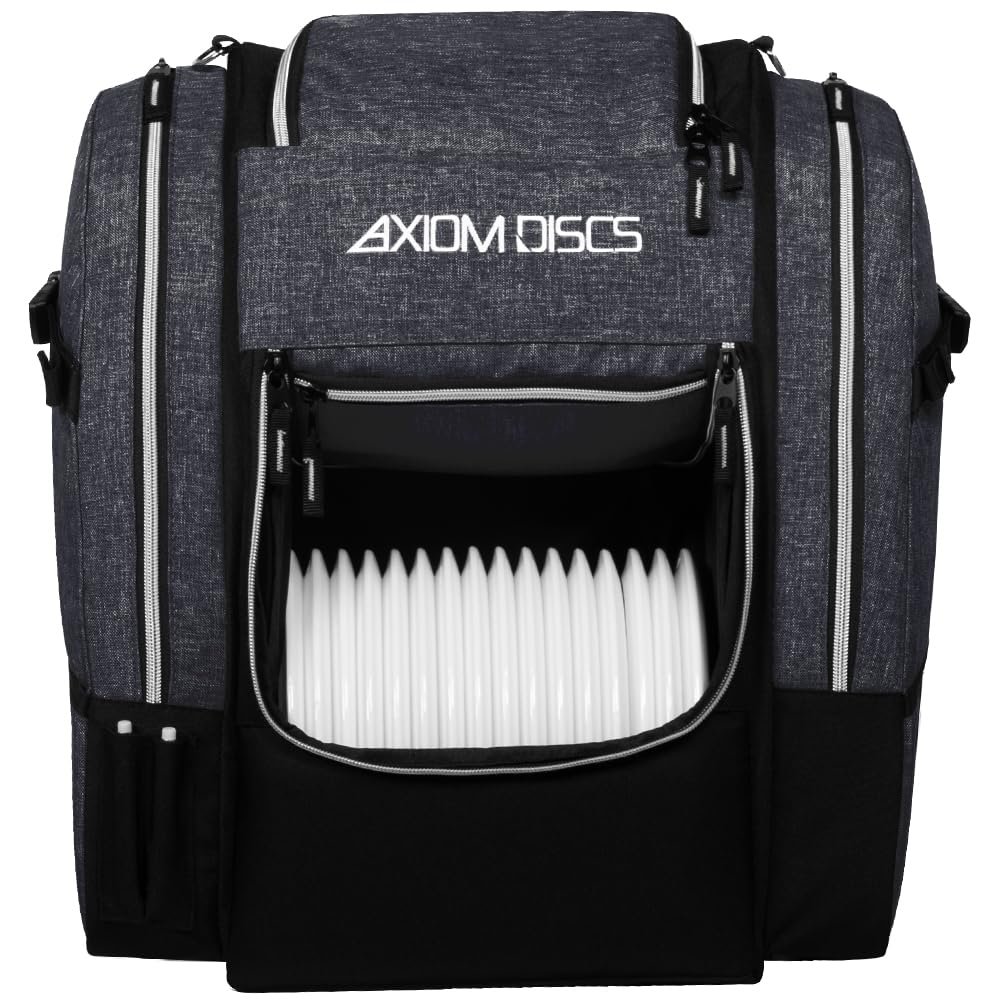 Axiom Discs Voyager Lite Backpack Disc Golf Bag (Black)