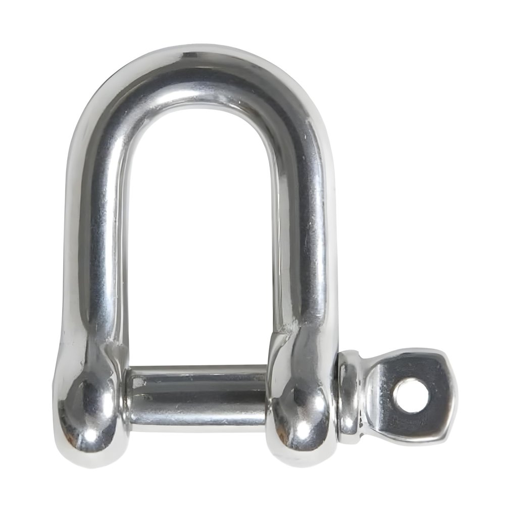 MarineNow 316 Stainless Steel D-Shackle Marine Grade Choose Size and Pack Quantity (05 mm (3/16"), 10-Pack)