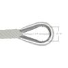 Extreme Max 3006.3462 BoatTector Solid Braid MFP Anchor Line with Thimble - 1/2" x 150', White view 2