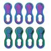 Bicycle Chain Master Link, 4 Pairs Steel Connector for 12 Speed Chains Durable Gold Colorful Silver Finish for Road Cyclists Mountain Bikers Bike Mechanics and Commuters view 2