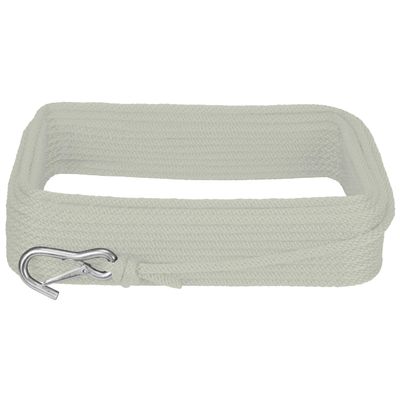 Extreme Max 3006.3432 BoatTector Solid Braid MFP Anchor Line with Snap Hook - 1/2" x 150', White