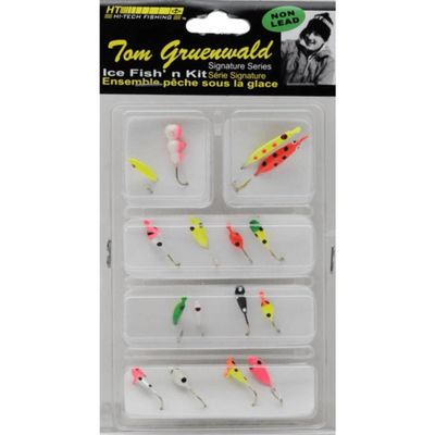HT Enterprise PAJ-16 16 Piece Ice Lure Assortment Kit