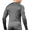 Men's Compression Shirts Long Sleeve, Base-Layer Quick Dry Workout T Shirts Sports Running Tops for Gym Grey view 2