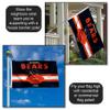 Bears Throwback Vintage Retro 3x5 Banner Flag view 3
