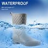 Petrass Women Rain Boots Black Waterproof Mid Calf Lightweight Cute Booties Fashion Out Work Comfortable Garden Shoes, Grey 9.5 view 4