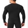 Men's Compression Shirts Long Sleeve, Base-Layer Quick Dry Workout T Shirts Sports Running Tops for Gym Black view 2