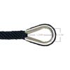 Extreme Max 3006.3468 BoatTector Solid Braid MFP Anchor Line with Thimble - 1/2" x 100', Black view 2