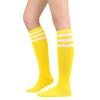 American Trends Womens Athletic Socks Outdoor Sports Yellow Running Training Socks Casual Tube Socks 1 Pack Yellow White view 1