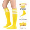 American Trends Womens Athletic Socks Outdoor Sports Yellow Running Training Socks Casual Tube Socks 1 Pack Yellow White view 3
