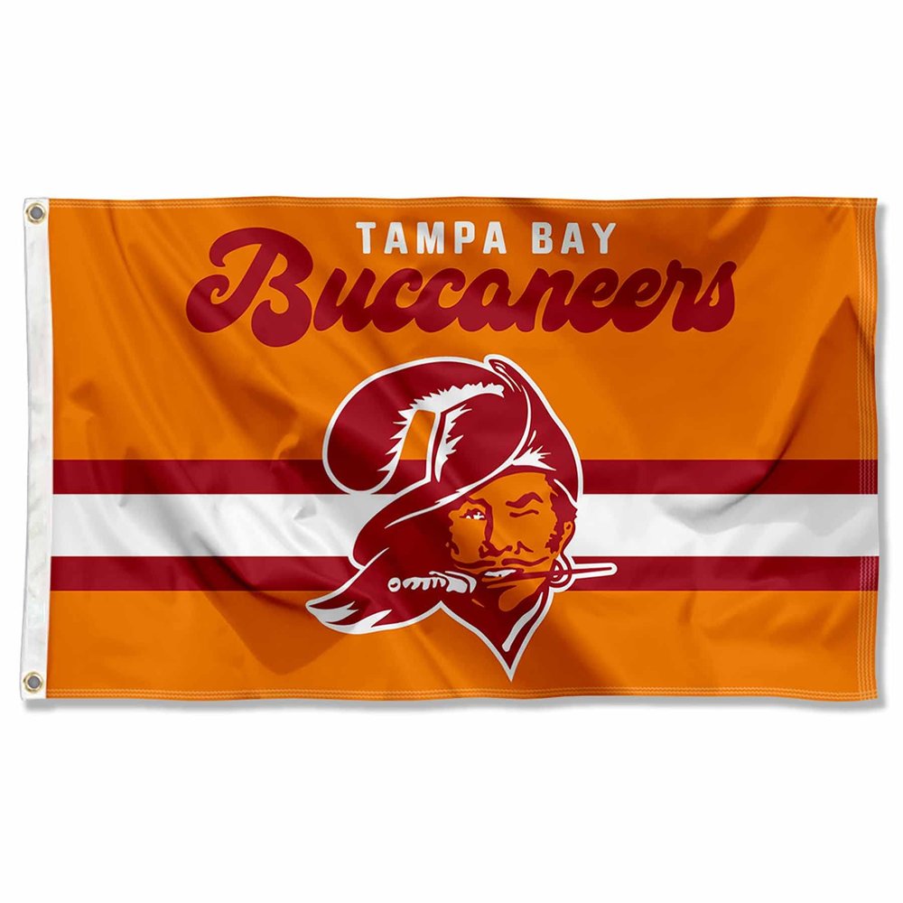 Buccaneers Throwback Vintage Retro 3x5 Banner Flag