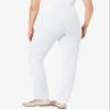Woman Within Plus Size Petite Knit Pull-On Elastic-Waist Pants - 38 WP, White view 2
