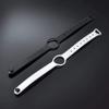Replacement Band for Misfit Shine Wristband 2 Pcs Sport Fitness Wrist Strap Activity Bracelet with Clasp - Black and White view 3