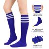 American Trends Womens Athletic Socks Blue Outdoor Sports Running Training Socks Casual Tube Socks 1 Pack Blue White view 3