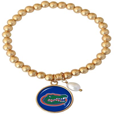 From the Heart Enterprises Florida Gators Diana Gold and Pearl Stretch Bead Bracelet Jewelry UF