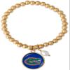 From the Heart Enterprises Florida Gators Diana Gold and Pearl Stretch Bead Bracelet Jewelry UF view 1