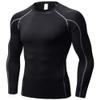 Men's Compression Shirts Long Sleeve, Base-Layer Quick Dry Workout T Shirts Sports Running Tops for Gym B Grey view 1