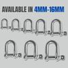 MarineNow 316 Stainless Steel D-Shackle Marine Grade Choose Size and Pack Quantity (16 mm (5/8"), 05-Pack) view 4