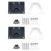 MIZUGIWA Boat Ring Hatch Pull Flush Lift, Black Flush Ring Pull, Marine Grade 316 Stainless Steel,Pack of 2 view 1
