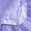 EQSJIU Gymnastics Leotard with Skirts for Toddler Girls Dance 2t 3t Toddlers Snow Purple Gradient Tulle Dress Sparkly Sparkles 2-3t view 4