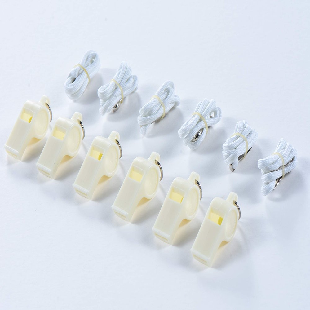 American Whistle Corporation American Classic Whistle - Glow in The Dark Whistle (Glow in The Dark 6 Pack with Lanyards)