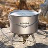 Lixada 1100ml/2800ml Titanium Pot Ultralight Portable Hanging Pot with Lid and Foldable Handle Outdoor Camping Hiking Backpacking (2800ml) view 4