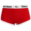 easyforever Women's Cotton Underwear Sport Workout Gym Knickers Panties Athletic Mid Waist Shorts Briefs Red L view 1