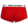 easyforever Women's Cotton Underwear Sport Workout Gym Knickers Panties Athletic Mid Waist Shorts Briefs Red L view 2