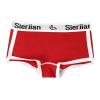 easyforever Women's Cotton Underwear Sport Workout Gym Knickers Panties Athletic Mid Waist Shorts Briefs Red L view 3