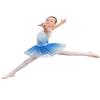EQSJIU Dance Leotards for Girls with Tutu Ballet Skirts Dresses Gymnastics 3t 4t Blue Snowflake Diamond Gradient Colors White 3-4t Cute Princess Dress view 4