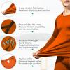 Men's Compression Shirts Long Sleeve, Base-Layer Quick Dry Workout T Shirts Sports Running Tops for Gym Orange view 4