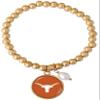 From the Heart Enterprises Texas Longhorns Diana Stretch Bead Bracelet Jewelry UT view 1