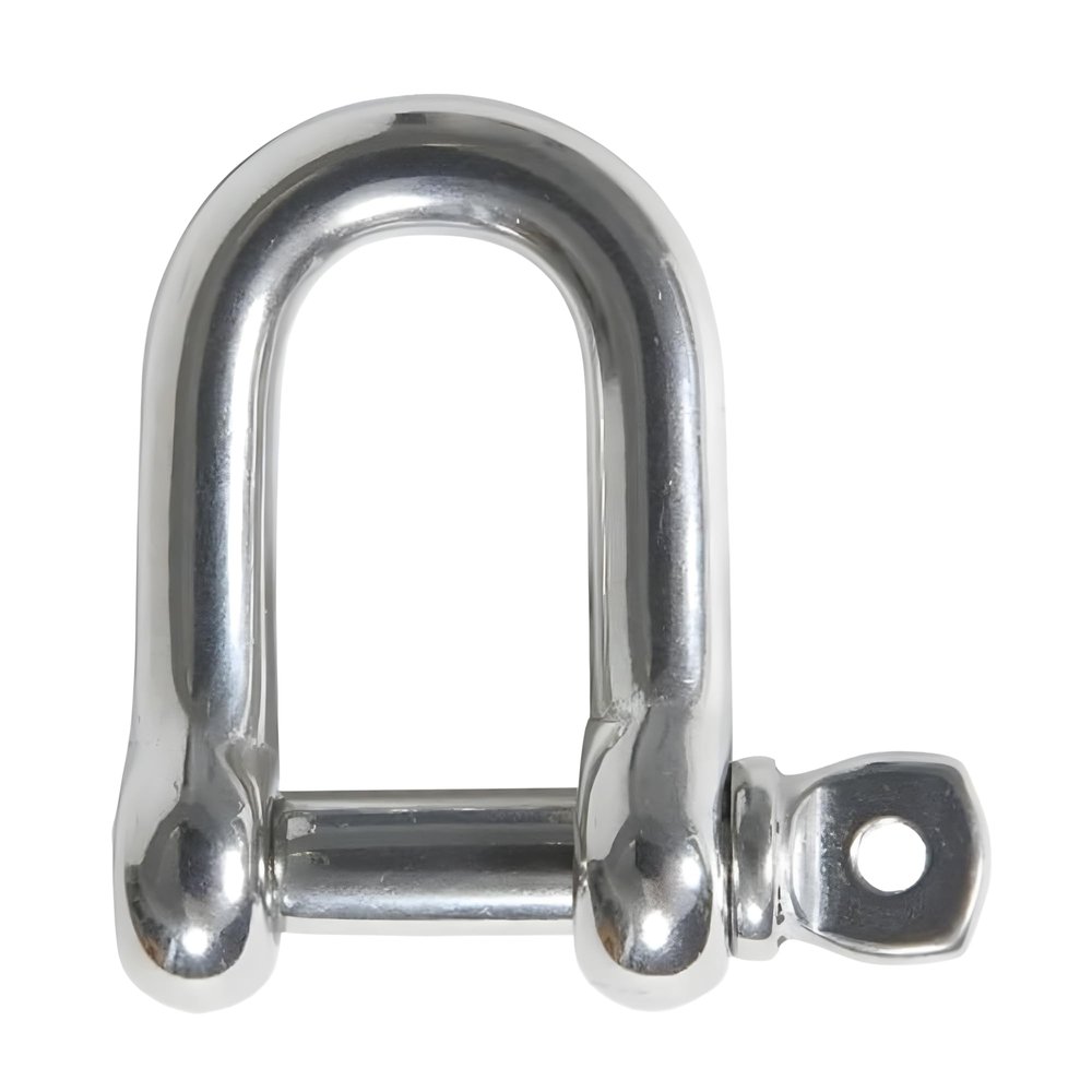 MarineNow 316 Stainless Steel D-Shackle Marine Grade Choose Size and Pack Quantity (08 mm (5/16"), 10-Pack)