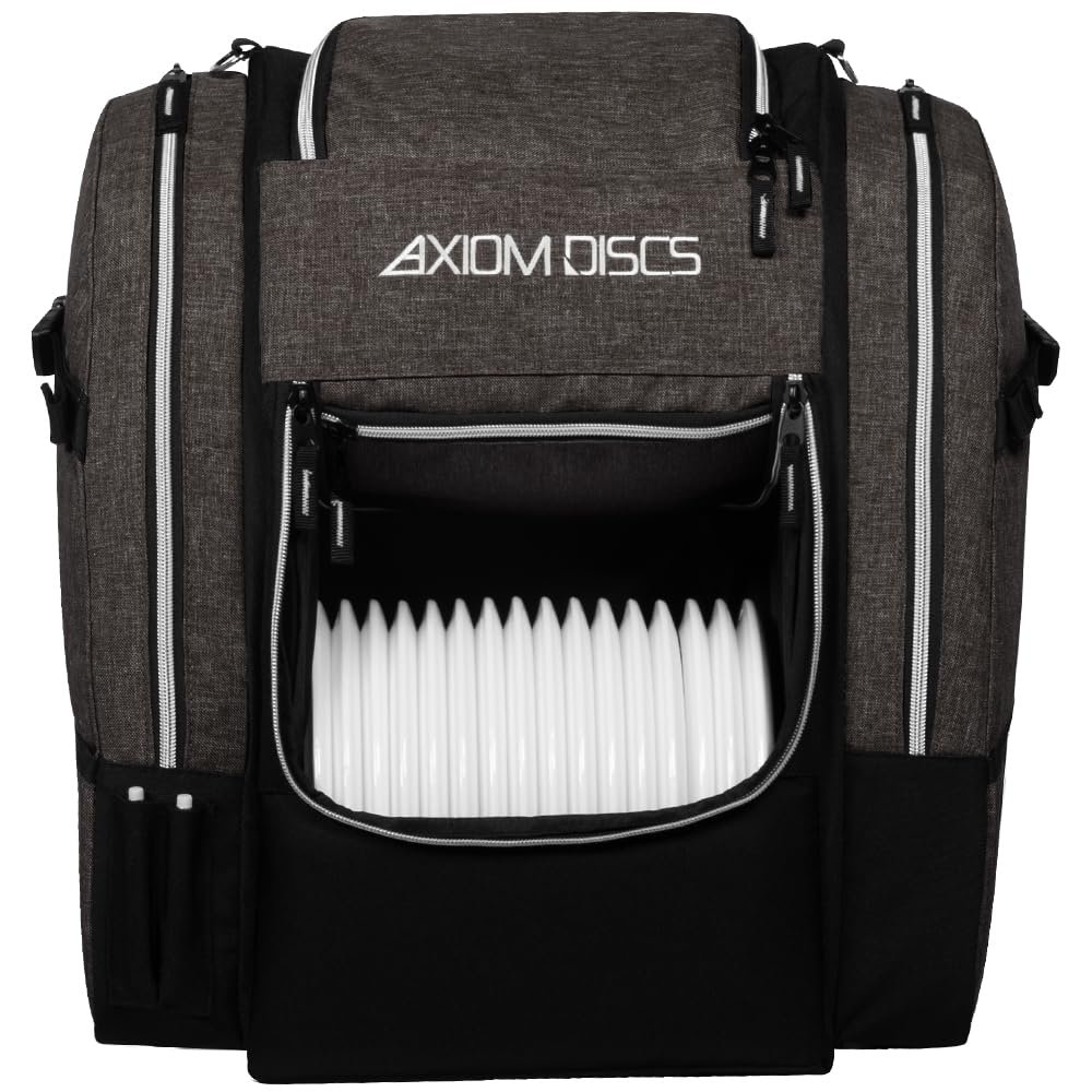 Axiom Discs Voyager Lite Backpack Disc Golf Bag (Heather Gray)