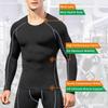 Men's Compression Shirts Long Sleeve, Base-Layer Quick Dry Workout T Shirts Sports Running Tops for Gym B Grey view 3