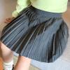 Moru Toddler Baby Girls Pleated Skirt Kids Summer Casual School Uniform Skirt (Grey, 5-6 Years) view 2