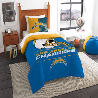 Northwest NFL Los Angeles Chargers Comforter and Sham Set, Twin, Draft