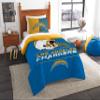 Northwest NFL Los Angeles Chargers Comforter and Sham Set, Twin, Draft view 1