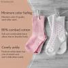 CozyWay Crew Grip Youth Socks - Non-Slip Grip Socks for Kids - Size 5-7 Years, Pink/Purple Multicolor - Pack of 12 view 2