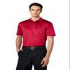 Callaway Men's Fine Line Stripe Short Sleeve Stretch Golf Polo, Moisture-Wicking, Sun Protection (Available in Big & Tall), Tango Red, Medium view 1