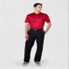 Callaway Men's Fine Line Stripe Short Sleeve Stretch Golf Polo, Moisture-Wicking, Sun Protection (Available in Big & Tall), Tango Red, Medium view 3