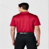 Callaway Men's Fine Line Stripe Short Sleeve Stretch Golf Polo, Moisture-Wicking, Sun Protection (Available in Big & Tall), Tango Red, Medium view 4