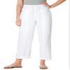 Woman Within Plus Size Tall The Boardwalk Pant - 36 T, White view 1