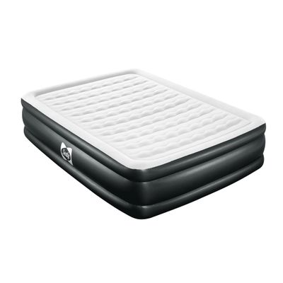 Sealy Tritech 18" Inflatable Air Mattress Bed with Built-in Pump, Storage Bag, and Repair Patch, for Indoor and Outdoor Use, Queen