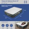 Sealy Tritech 18" Inflatable Air Mattress Bed with Built-in Pump, Storage Bag, and Repair Patch, for Indoor and Outdoor Use, Queen view 2